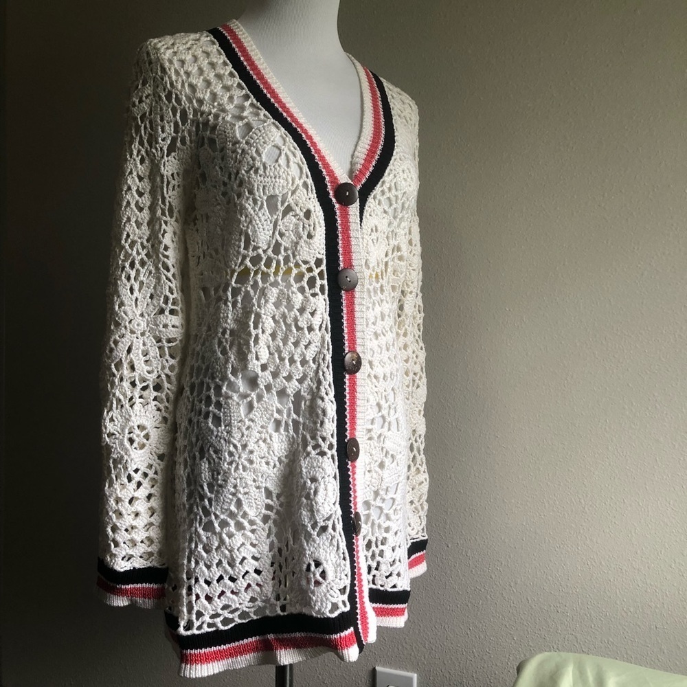 Colette mordo oversized knitted white sweater​